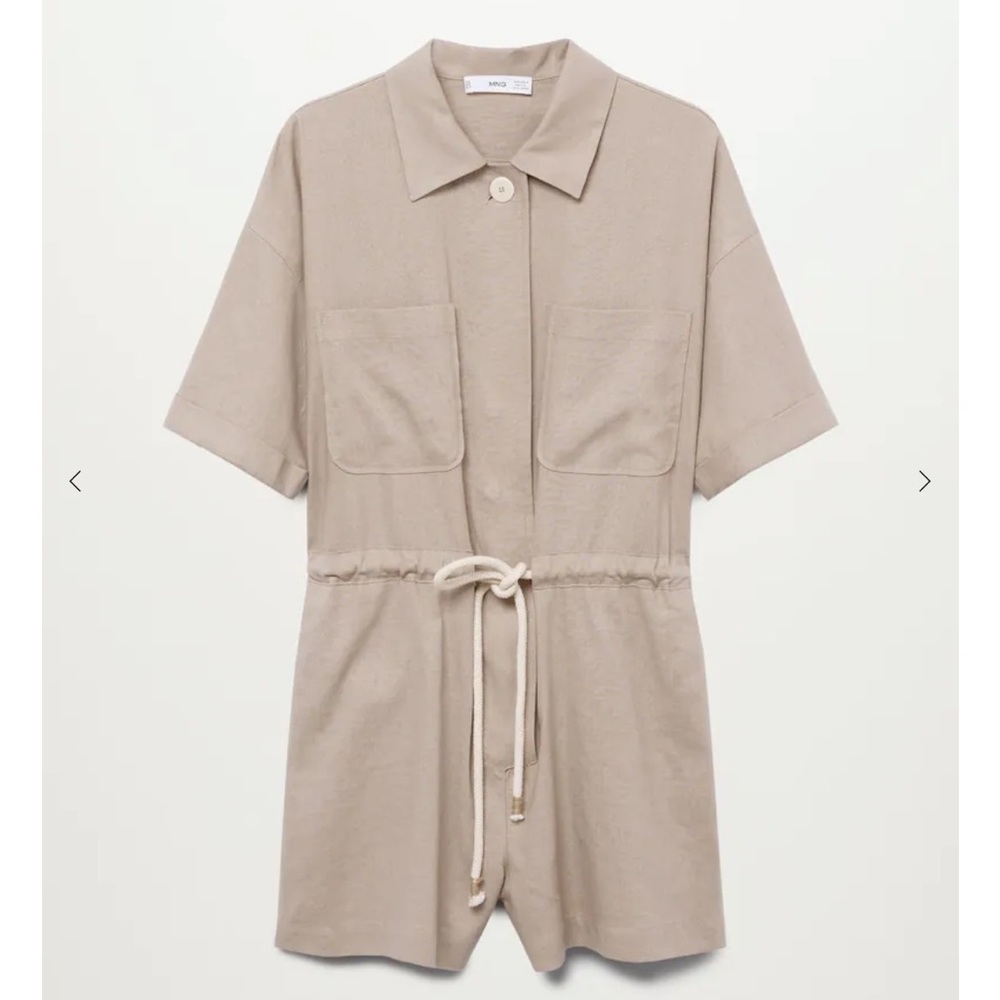 Mango linen romper!